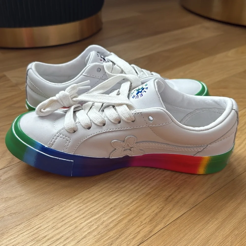 Converse x Golf le Fleur leather low top sneakers NWOT - Picture 11 of 16